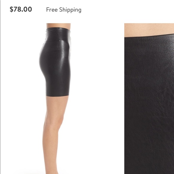 NWT Commando Faux Leather Bike Shorts - Picture 6 of 8